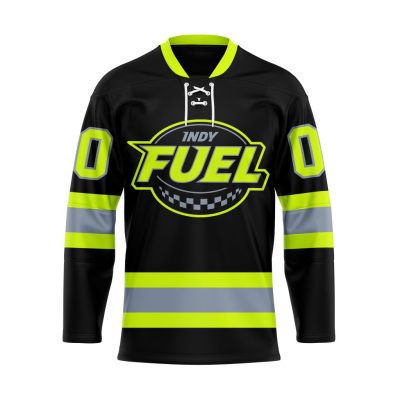 ECHL Indy Fuel Special Firefighters Design Lace Hockey Jersey