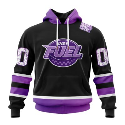 ECHL Indy Fuel Special Hockey Fights Cancer Design Unisex Hoodie