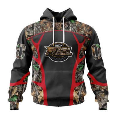 ECHL Indy Fuel Special Realtree Camo Hunting Design Unisex Hoodie