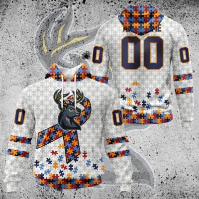 ECHL Iowa Heartlanders Autism Awareness Performance Unisex Hoodie