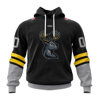 ECHL Iowa Heartlanders Personalized Black Design Unisex Hoodie