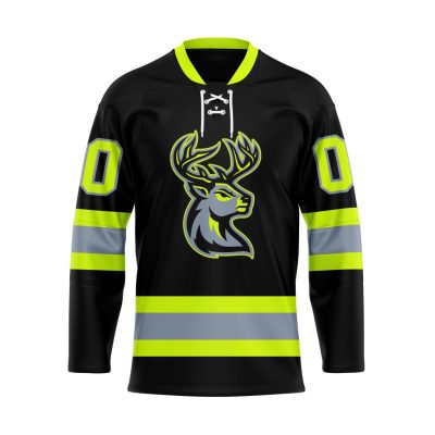 ECHL Iowa Heartlanders Special Firefighters Design Lace Hockey Jersey