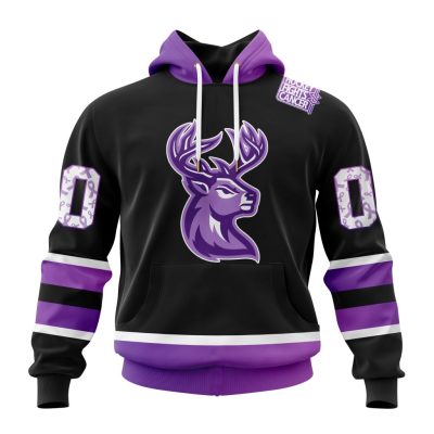 ECHL Iowa Heartlanders Special Hockey Fights Cancer Design Unisex Hoodie