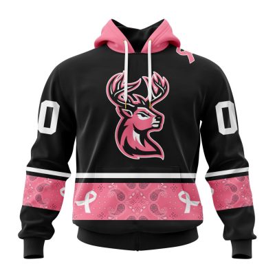 ECHL Iowa Heartlanders Special Pink Paisley Fights Breast Cancer Design Unisex Hoodie
