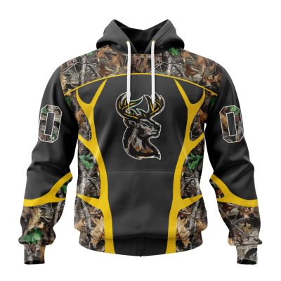 ECHL Iowa Heartlanders Special Realtree Camo Hunting Design Unisex Hoodie