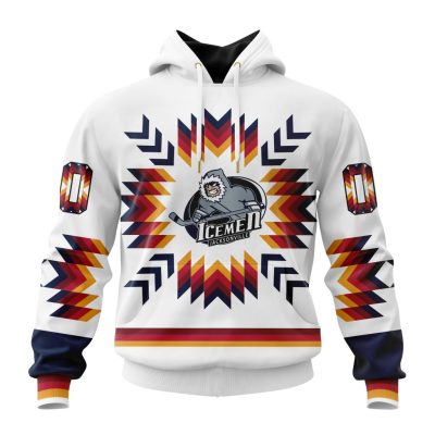 ECHL Jacksonville Icemen Special Native Design Unisex Hoodie