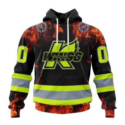 ECHL Kalamazoo Wings Design Honoring Firefighters Unisex Hoodie