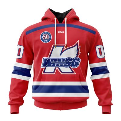 ECHL Kalamazoo Wings Personalized Red Design Unisex Hoodie
