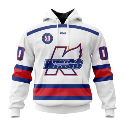 ECHL Kalamazoo Wings Personalized White Design Unisex Hoodie