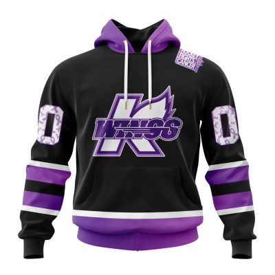 ECHL Kalamazoo Wings Special Hockey Fights Cancer Design Unisex Hoodie