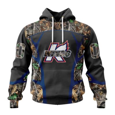ECHL Kalamazoo Wings Special Realtree Camo Hunting Design Unisex Hoodie