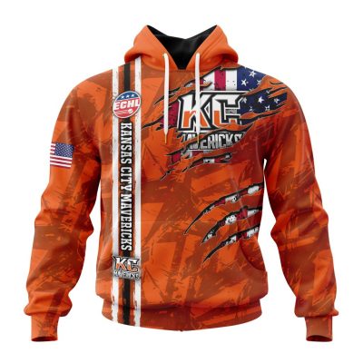 ECHL Kansas City Mavericks Design Concept Kits Unisex Hoodie