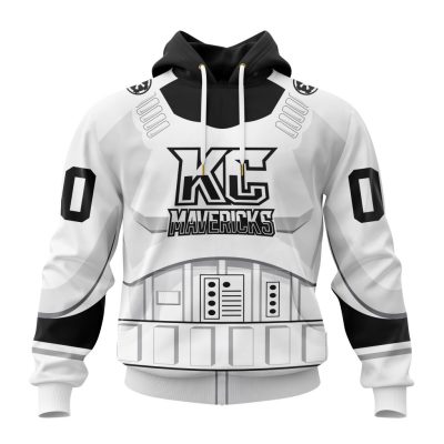 ECHL Kansas City Mavericks Special Star Wars Stormtroopers Design Unisex Hoodie