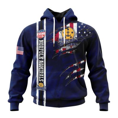 ECHL Norfolk Admirals Design Concept Kits Unisex Hoodie