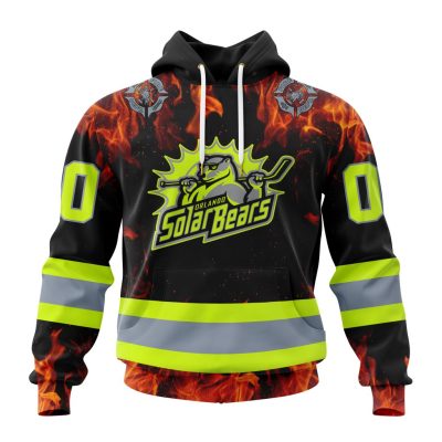 ECHL Orlando Solar Bears Design Honoring Firefighters Unisex Hoodie