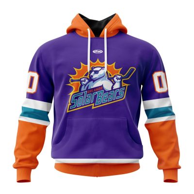 ECHL Orlando Solar Bears Personalized Purple Design Unisex Hoodie