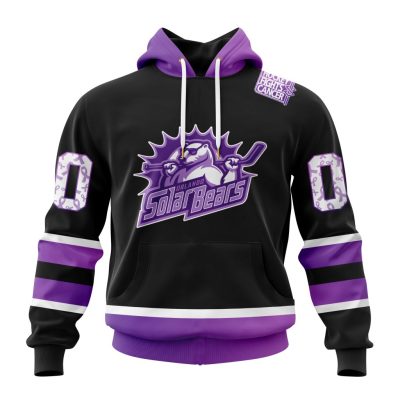 ECHL Orlando Solar Bears Special Hockey Fights Cancer Design Unisex Hoodie