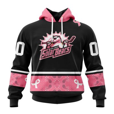 ECHL Orlando Solar Bears Special Pink Paisley Fights Breast Cancer Design Unisex Hoodie