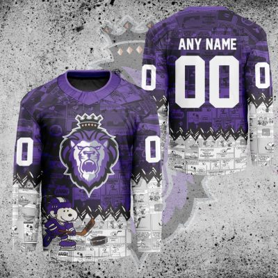 ECHL Reading Royals Peanuts 75th Anniversary Hockey Jersey