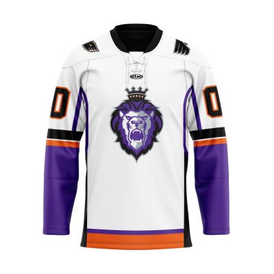 ECHL Reading Royals Personalized Away Lace Hockey Jersey