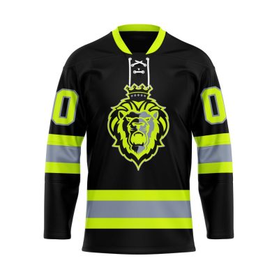 ECHL Reading Royals Special Firefighters Design Lace Hockey Jersey