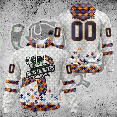 ECHL Savannah Ghost Pirates Autism Awareness Performance Unisex Hoodie