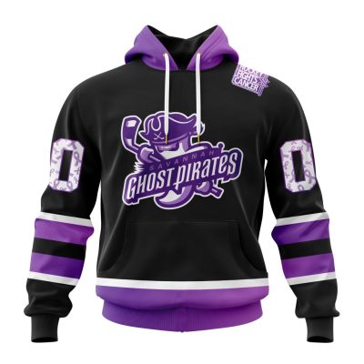 ECHL Savannah Ghost Pirates Special Hockey Fights Cancer Design Unisex Hoodie