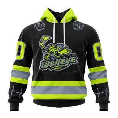ECHL Toledo Walleye Design Honoring Firefighters Unisex Hoodie
