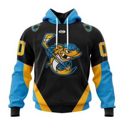 ECHL Toledo Walleye Personalized Black Design Unisex Hoodie
