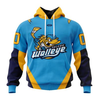 ECHL Toledo Walleye Personalized Blue Design Unisex Hoodie
