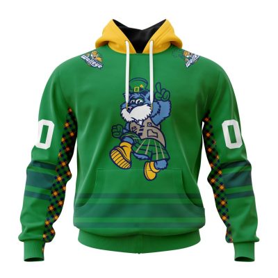 ECHL Toledo Walleye Personalized St. CatTrick's Day Green Out Design Unisex Hoodie