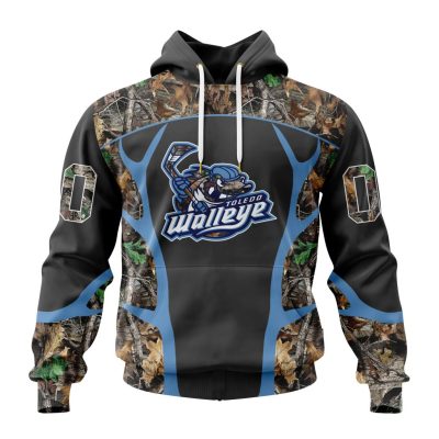ECHL Toledo Walleye Special Realtree Camo Hunting Design Unisex Hoodie
