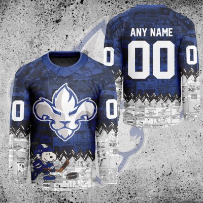 ECHL Trois-Rivieres Lions Peanuts 75th Anniversary Hockey Jersey