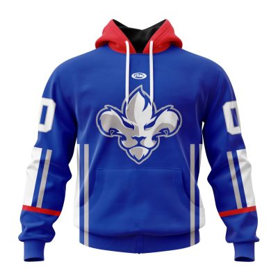 ECHL Trois-Rivieres Lions Personalized Blue Design Unisex Hoodie