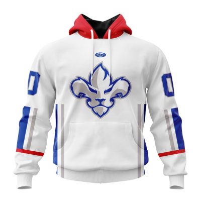 ECHL Trois-Rivieres Lions Personalized White Design Unisex Hoodie