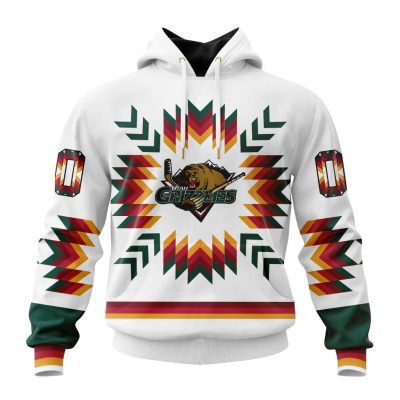 ECHL Utah Grizzlies Special Native Design Unisex Hoodie
