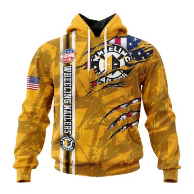 ECHL Wheeling Nailers Design Concept Kits Unisex Hoodie