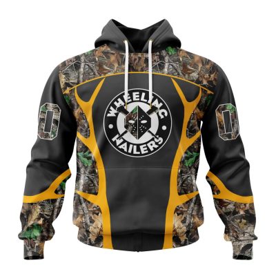 ECHL Wheeling Nailers Special Realtree Camo Hunting Design Unisex Hoodie
