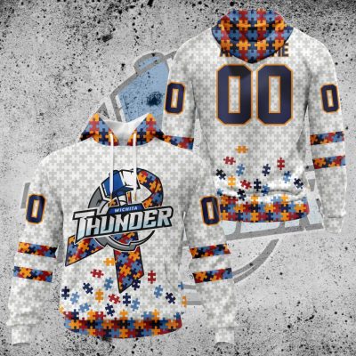 ECHL Wichita Thunder Autism Awareness Performance Unisex Hoodie