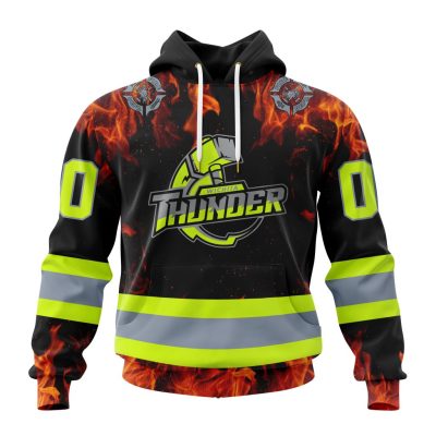ECHL Wichita Thunder Design Honoring Firefighters Unisex Hoodie
