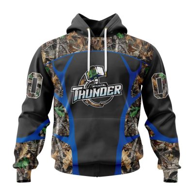 ECHL Wichita Thunder Special Realtree Camo Hunting Design Unisex Hoodie
