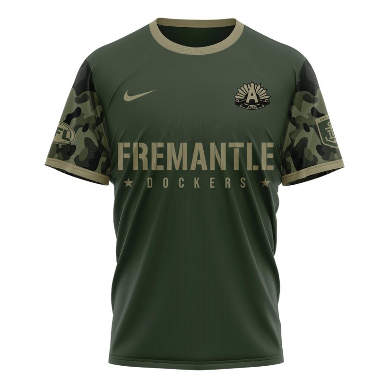 Fremantle Dockers AFL x Anzac Day Limited Edition Performance Unisex T-Shirt 2025