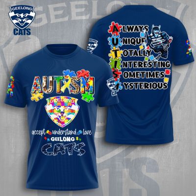 Geelong Football Club x Autism Awareness Performance Unisex T-Shirt TSG1220