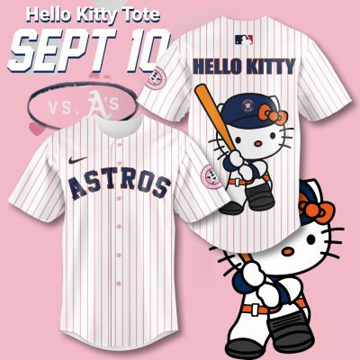 Houston Astros x Hello Kitty Baseball Jersey MAITM 8013 BJG1277