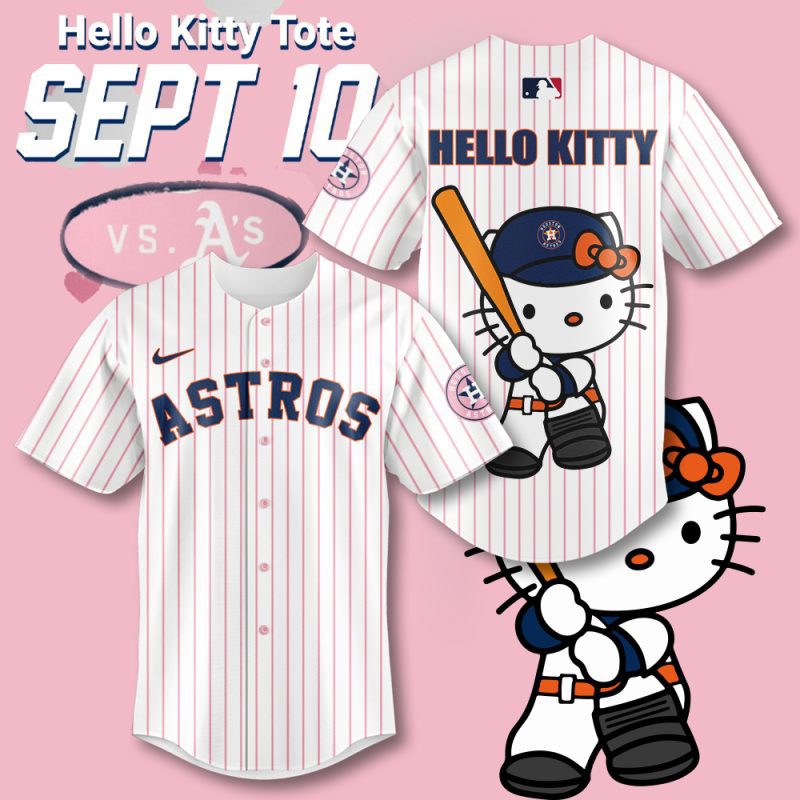 Houston Astros x Hello Kitty Baseball Jersey MAITM 8013 BJG1277