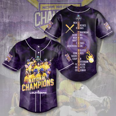 LSU Tigers Baseball Baseball Jersey BJG1668
