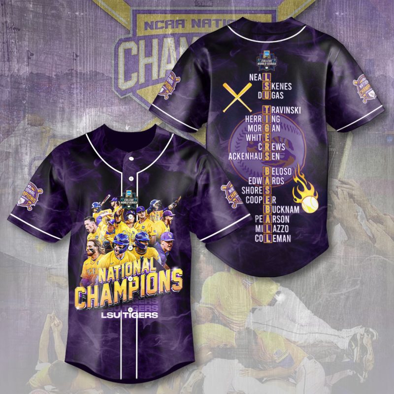 LSU Tigers Baseball Baseball Jersey BJG1668