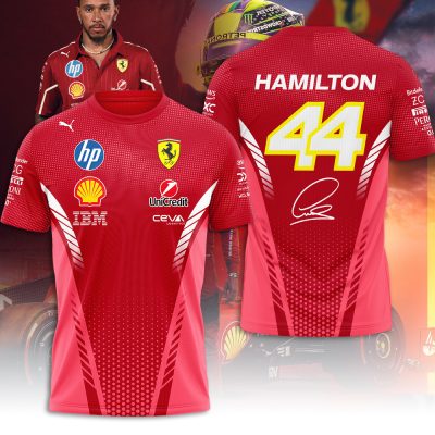 Lewis Hamilton x Scuderia Ferrari Performance Unisex T-Shirt TSG1093
