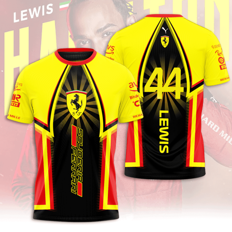 Lewis Hamilton x Scuderia Ferrari Performance Unisex T-Shirt TSG1330