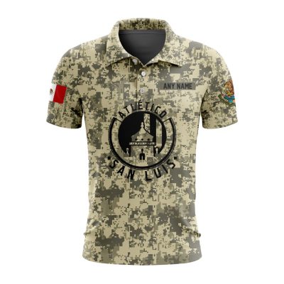 Liga MX Atletico San Luis Special Camo Design Polo Shirt